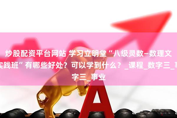 炒股配资平台网站 学习立明堂“八级灵数—数理文化实践班”有哪些好处？可以学到什么？_课程_数字三_事业